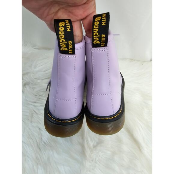 Dr. Martens Girls Zavalaj Combat  Shoes Boots, Ankle Purple size 4 - Picture 6 of 7